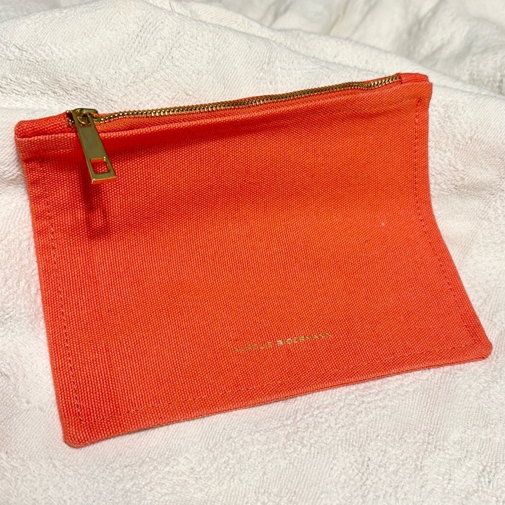 Aurelie Bidermann Travel Bag Pouch Zip Mini Cosmetic Makeup Travel Canvas